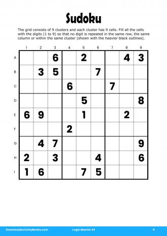 Sudoku #9 in Logic Master 43