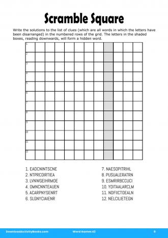 Scramble Square #9 in Word Games 42