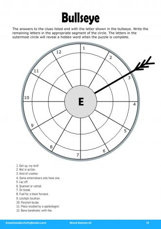 Bullseye in Word Games 42