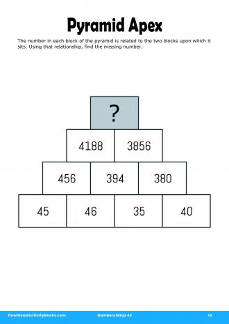 Pyramid Apex in Numbers Ninja 43