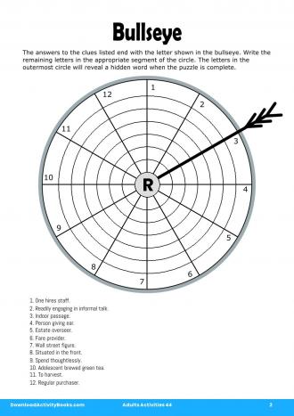 Bullseye #2 in Adults Activities 44