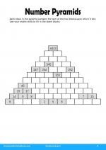 Number Pyramids in Numbers Ninja 4