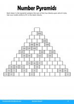 Number Pyramids in Numbers Ninja 5