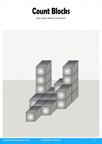 Count Blocks in Visual Mind Teasers 44