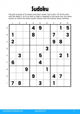 Sudoku #3 in Logic Master 44