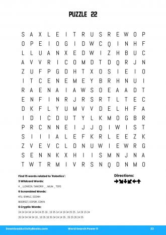 Word Search Power #22 in Word Search Power 11
