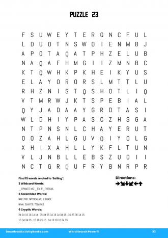 Word Search Power #23 in Word Search Power 11
