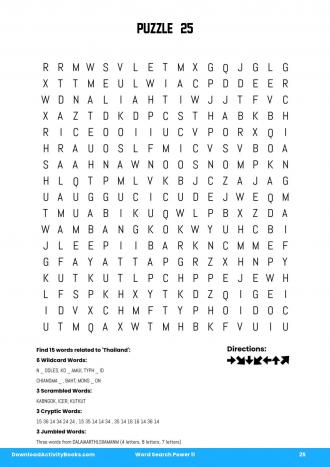 Word Search Power #25 in Word Search Power 11