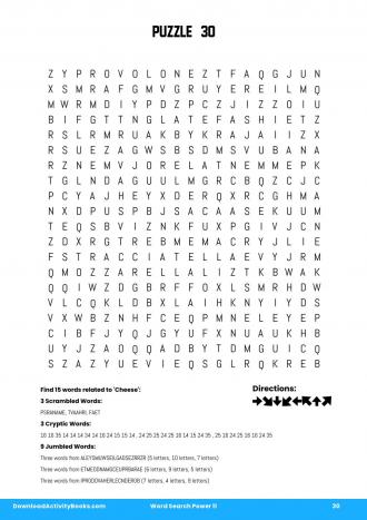 Word Search Power #30 in Word Search Power 11