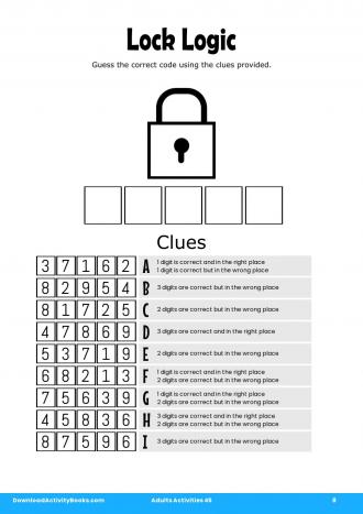 Lock Logic #8 in Adults Activities 45