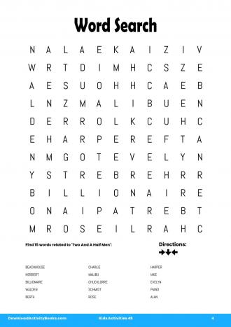 Word Search #4 in Kids Activities 45