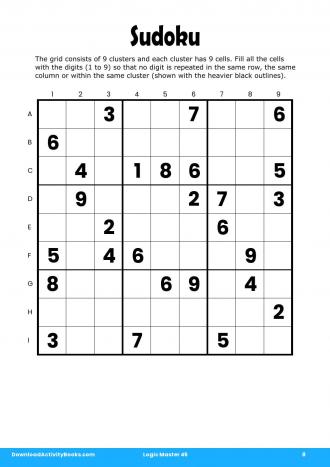 Sudoku #8 in Logic Master 45