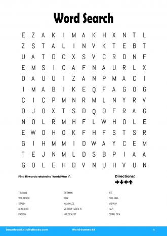 Word Search #4 in Word Games 44