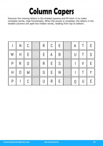 Column Capers in Word Games 44
