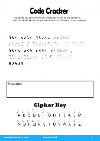 Code Cracker in Super Ciphers 46