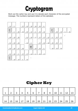 Cryptogram #25 in Super Ciphers 46