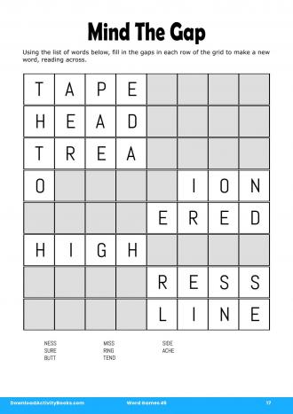 Mind The Gap #17 in Word Games 45