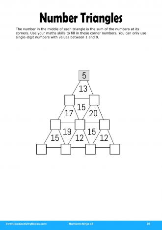 Number Triangles #20 in Numbers Ninja 46