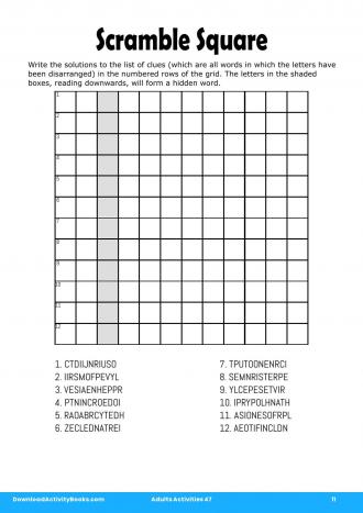 Scramble Square #11 in Adults Activities 47