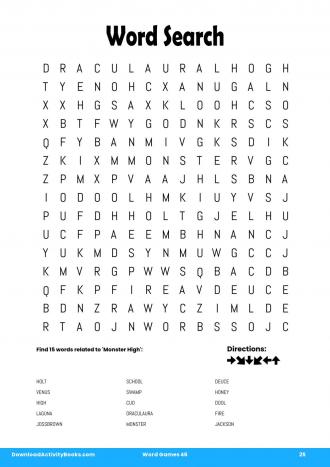 Word Search #25 in Word Games 46