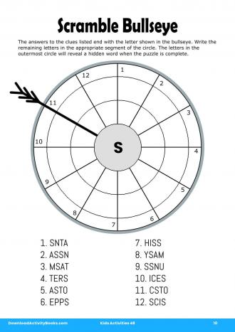 Scramble Bullseye #10 in Kids Activities 48