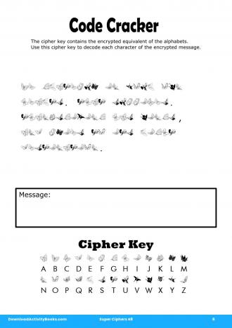 Code Cracker #6 in Super Ciphers 48