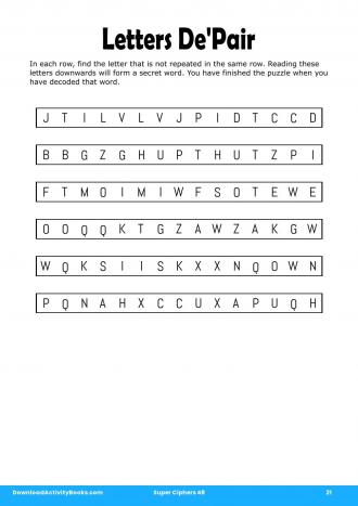 Letters De'Pair in Super Ciphers 48