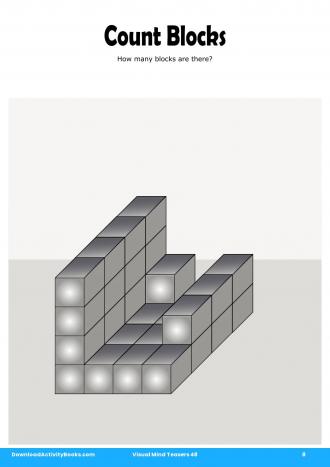 Count Blocks #8 in Visual Mind Teasers 48