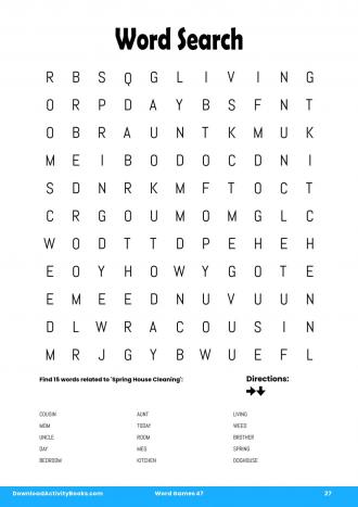 Word Search #27 in Word Games 47